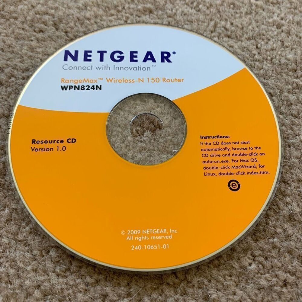 Netgear Version 1.0 209 Resource CD